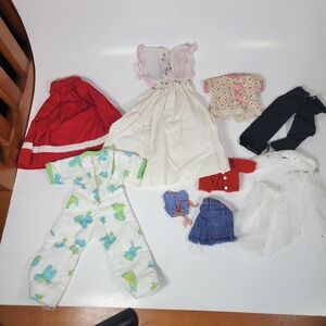 VTG Barbie Doll Fashions / Clone / Mommy Made Mixed Lot Skirts Tops Dresses Etc